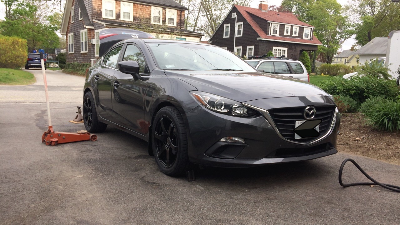photo 1 Mazda Mazda3 custom wheels   18x8.0, ET +35, tire size 245/45 R18. x ET 