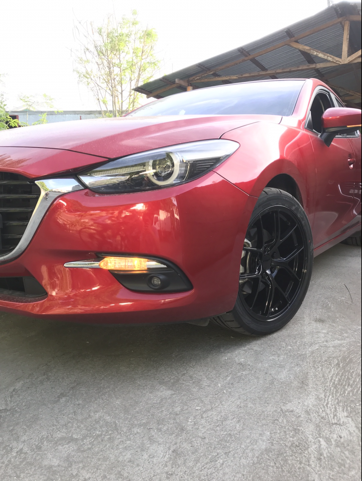 photo 2 Mazda Mazda3 custom wheels   18x8.5, ET +44, tire size 235/40 R18. x ET 