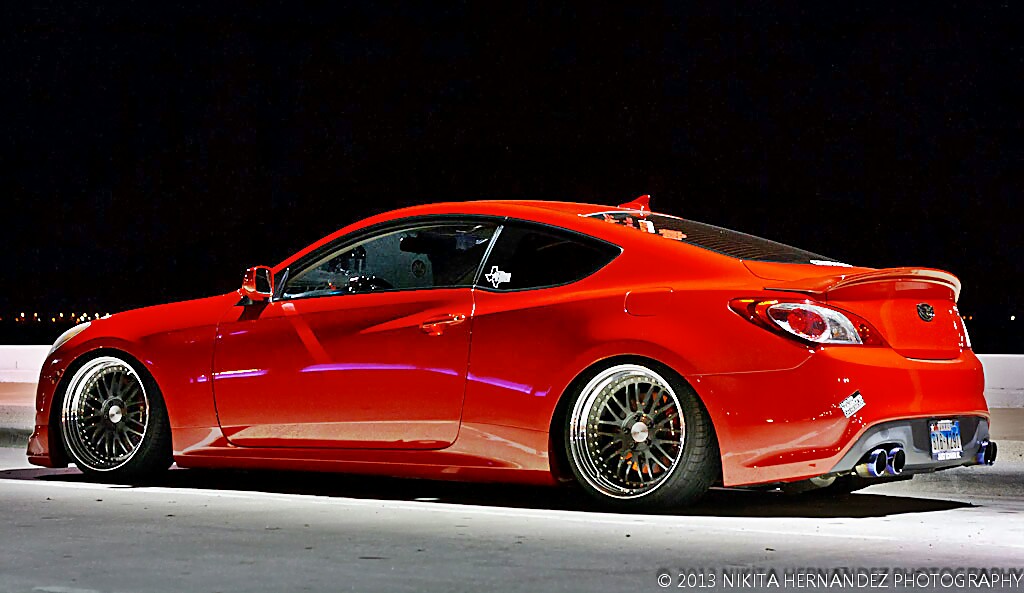 photo 3 Hyundai Genesis Coupe custom wheels issForged  fm10r 19x9.5, ET +10, tire size 235/35 R19. 19x11.0 ET+15 265/30 R19