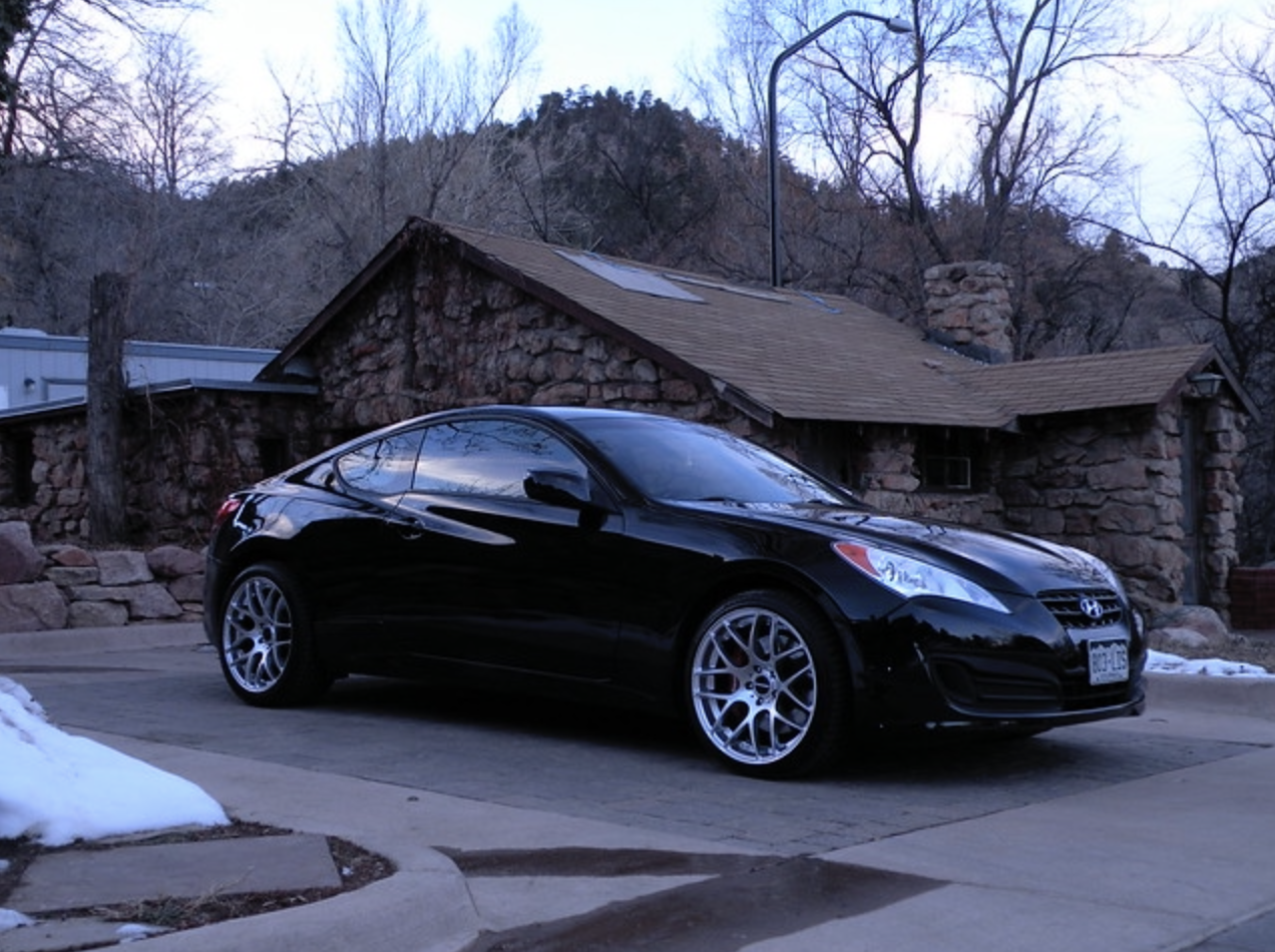 photo 1 Hyundai Genesis Coupe custom wheels   19x9.5, ET +25, tire size 245/35 R19. x ET 275/35 R