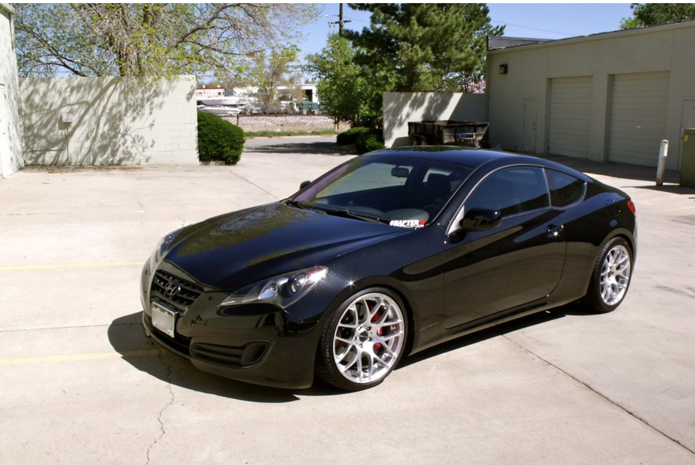 photo 1 Hyundai Genesis Coupe custom wheels   19x9.5, ET +25, tire size 245/35 R19. x ET 275/35 R