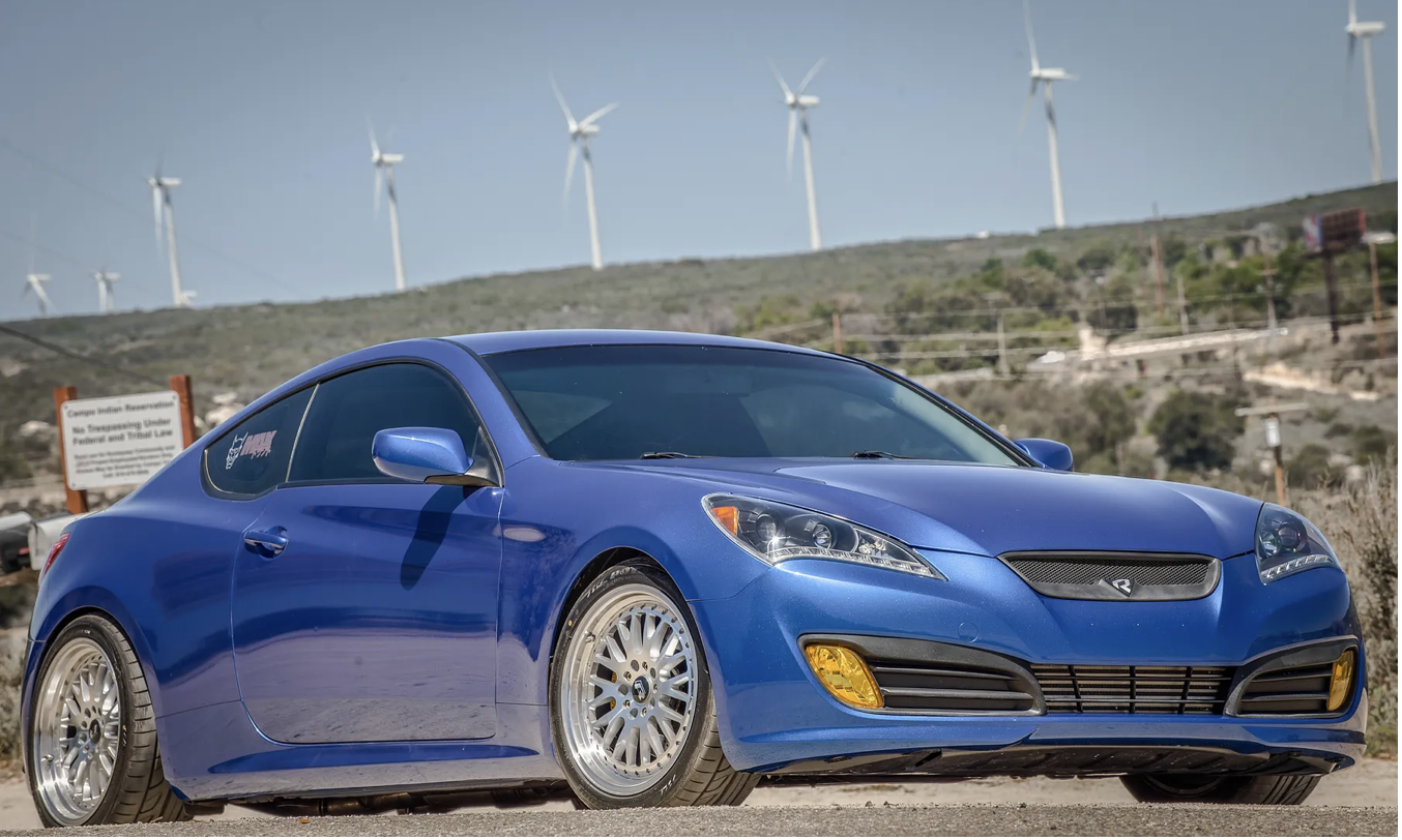 photo 1 Hyundai Genesis Coupe custom wheels   18x8.5, ET +20, tire size 235/40 R18. 18x9.5 ET+15 265/35 R18