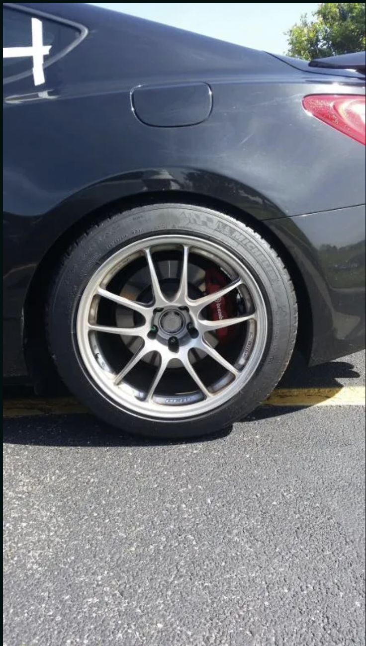 photo 2 Hyundai Genesis Coupe custom wheels   18x9.5, ET +15, tire size 245/45 R18. 18x10.5 ET+15 255/45 R18