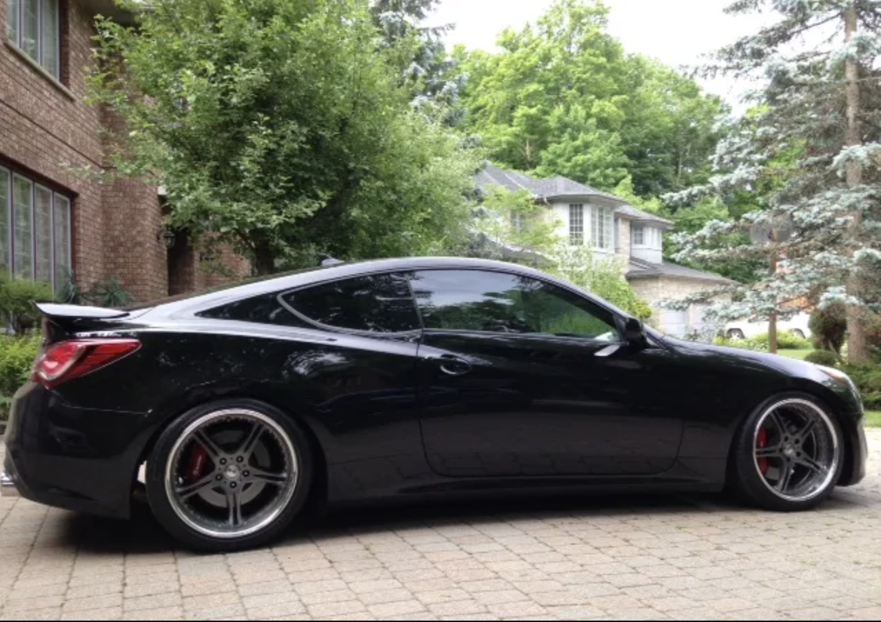 photo 2 Hyundai Genesis Coupe custom wheels   19x9.5, ET +7, tire size 245/35 R19. 19x10.5 ET+17 275/35 R19