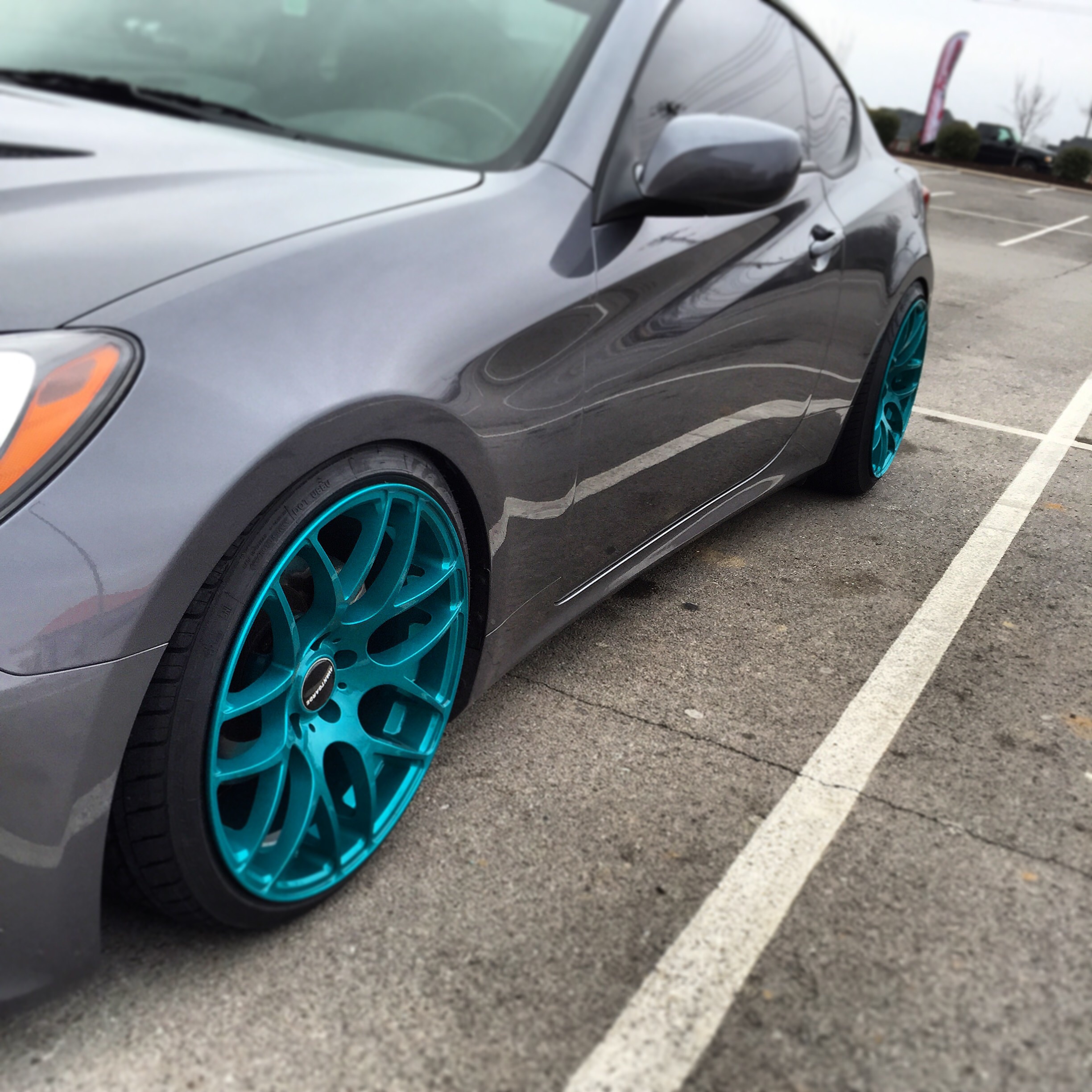 photo 2 Hyundai Genesis Coupe custom wheels   19x9.5, ET +20, tire size 235/35 R19. 19x11.0 ET+18 265/35 R19
