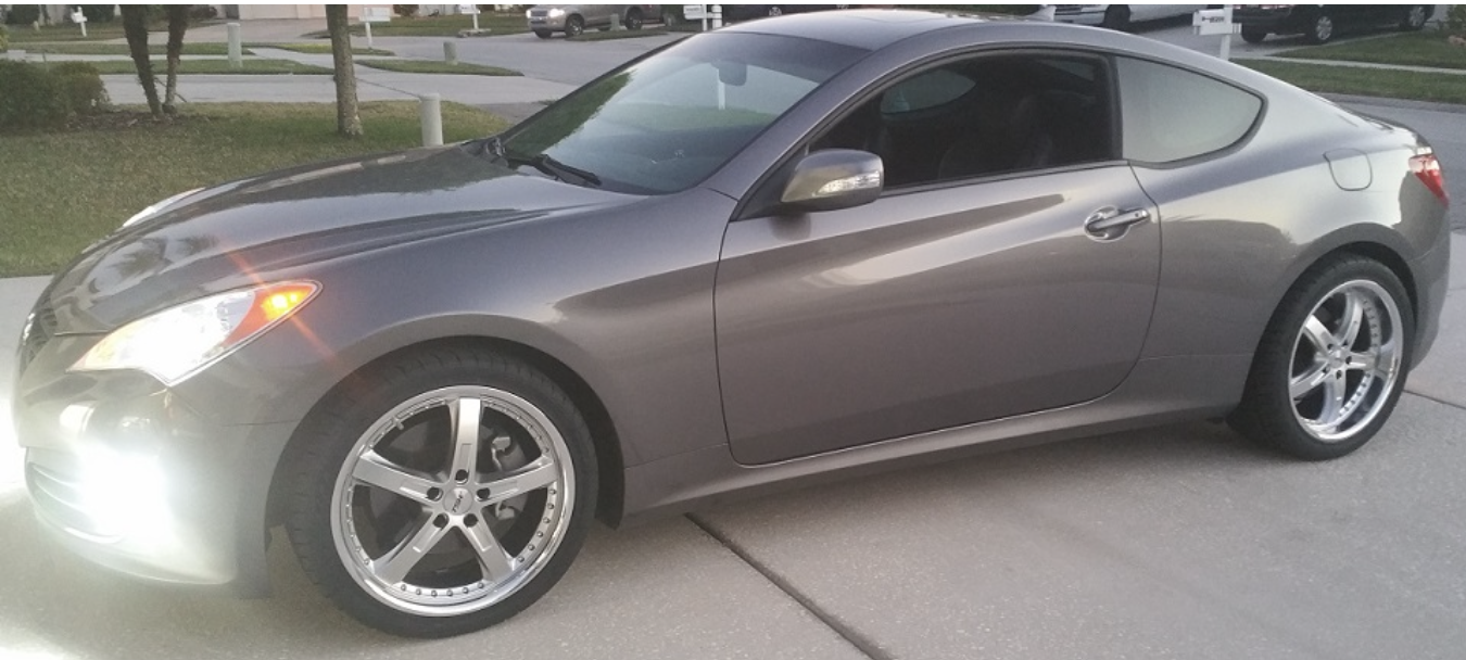 photo 1 Hyundai Genesis Coupe custom wheels   19x8.5, ET +20, tire size 245/35 R19. 19x9.5 ET+20 275/35 R19
