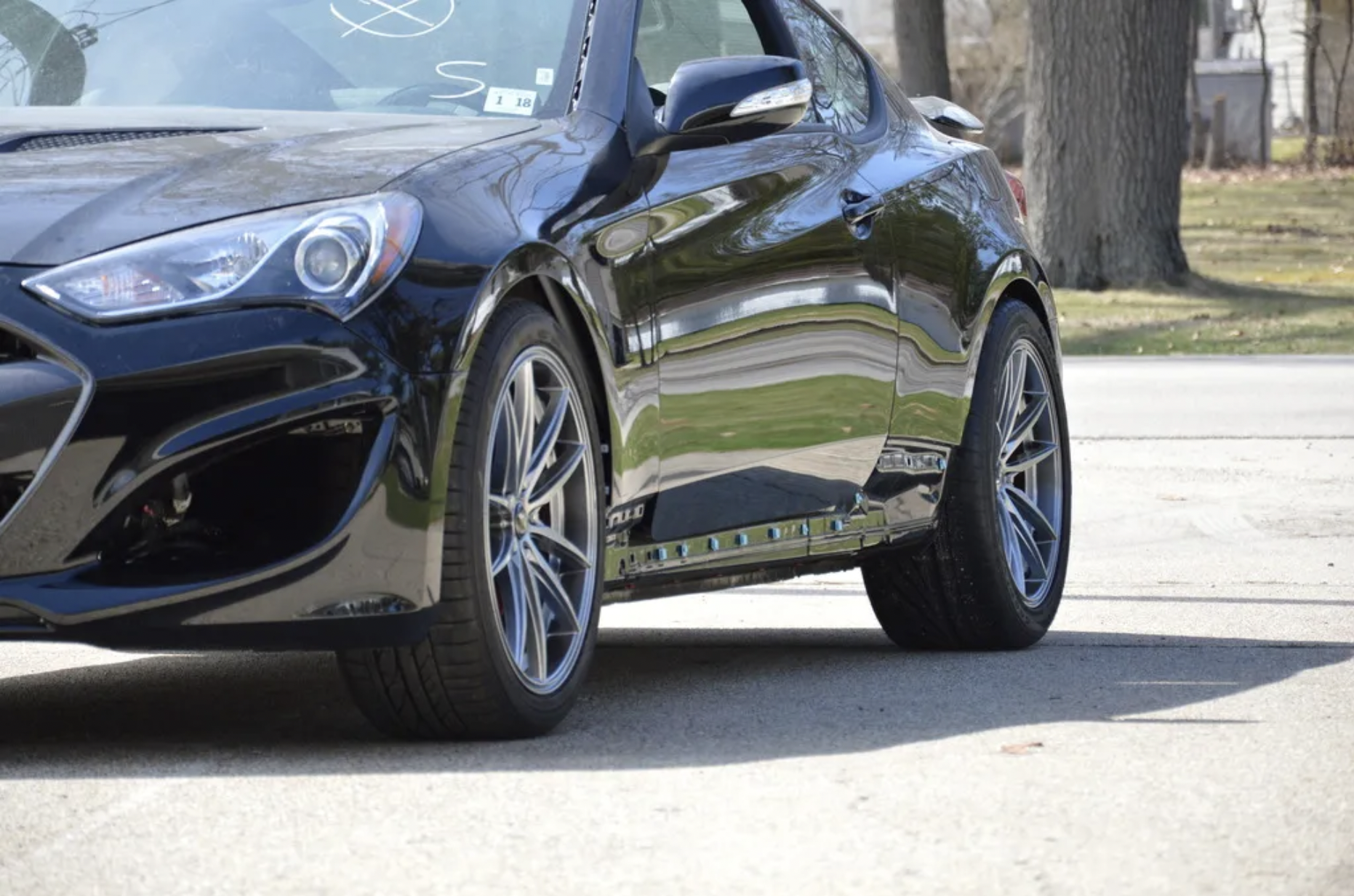 photo 2 Hyundai Genesis Coupe custom wheels 19x8.5, ET +25, tire size 245/40 R19. 19x9.5 ET+25 265/40 R19
