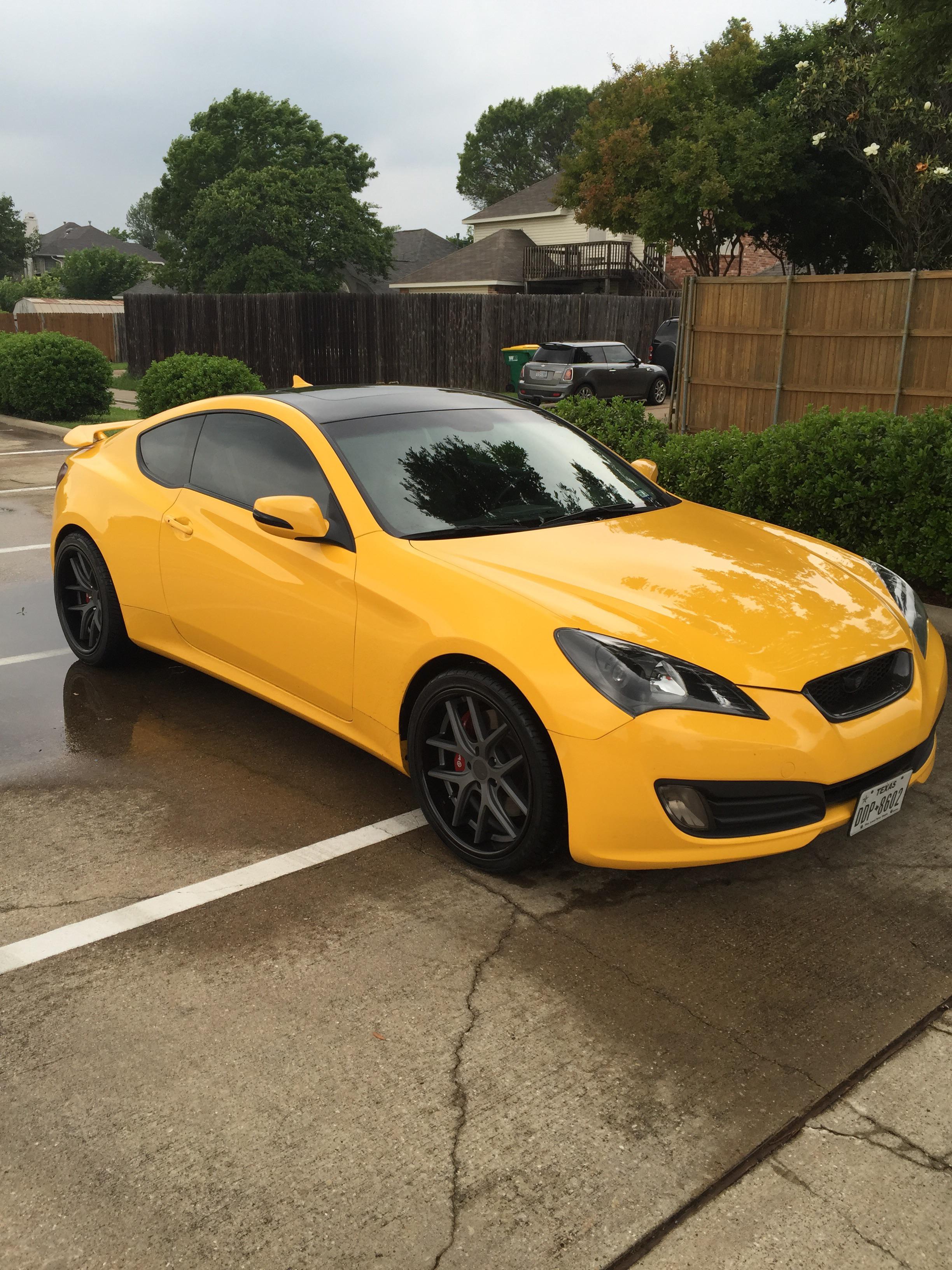 photo 2 Hyundai Genesis Coupe custom wheels   19x8.5, ET +15, tire size 245/35 R19. 19x10.5 ET+27 275/35 R19