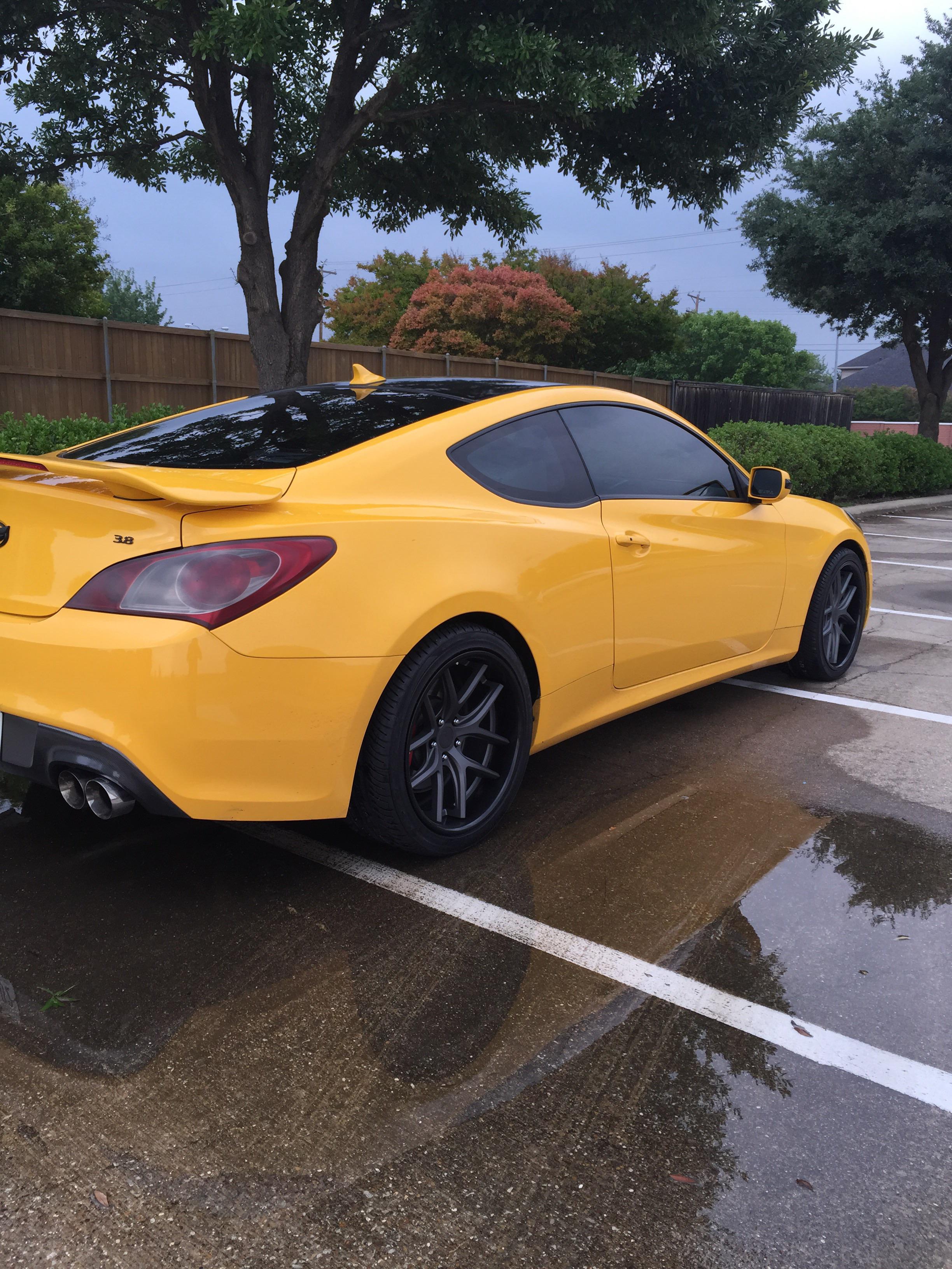 photo 4 Hyundai Genesis Coupe custom wheels   19x8.5, ET +15, tire size 245/35 R19. 19x10.5 ET+27 275/35 R19