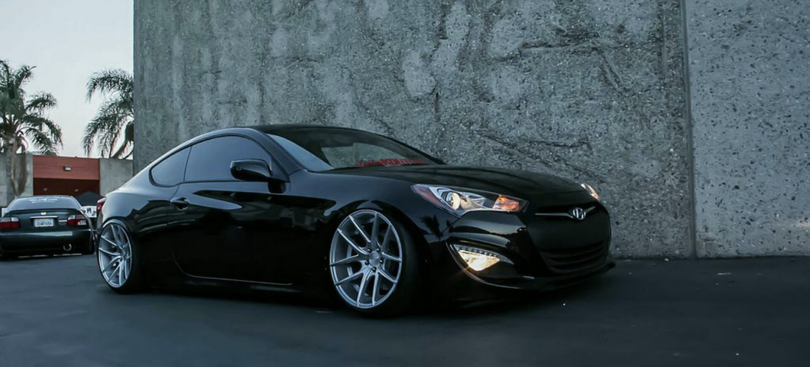 photo 1 Hyundai Genesis Coupe custom wheels   19x10.0, ET -25, tire size 215/35 R19. x ET 225/40 R