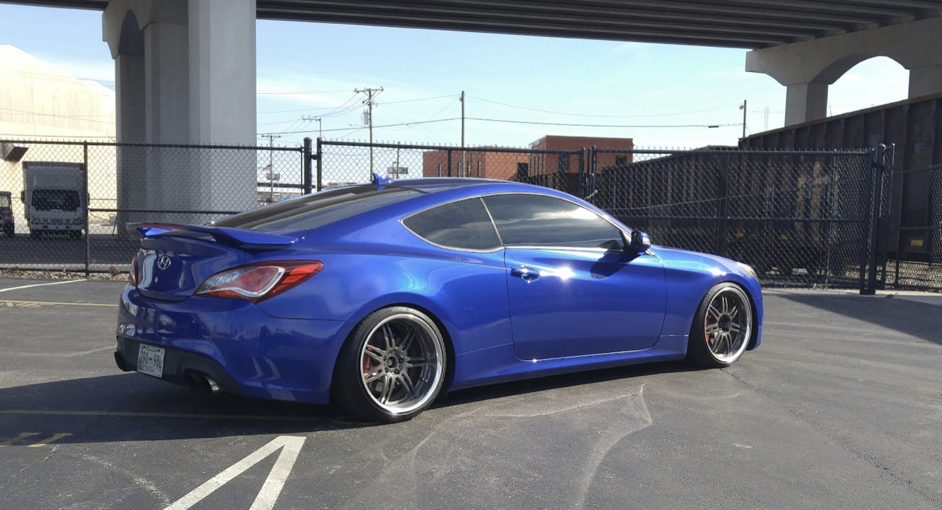 photo 1 Hyundai Genesis Coupe custom wheels   19x9.5, ET +15, tire size 235/35 R19. 19x11.0 ET+18 245/35 R19