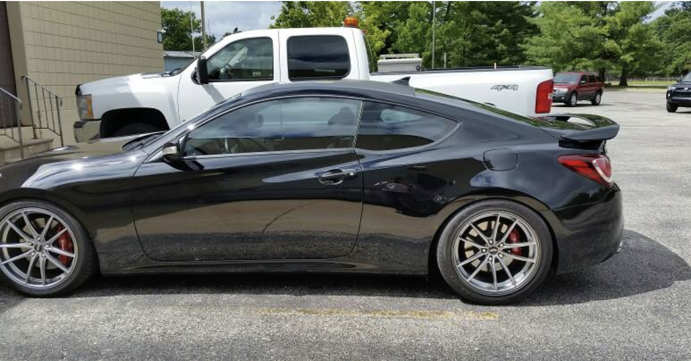photo 1 Hyundai Genesis Coupe custom wheels   x, ET , tire size 245/40 R. x ET 265/40 R