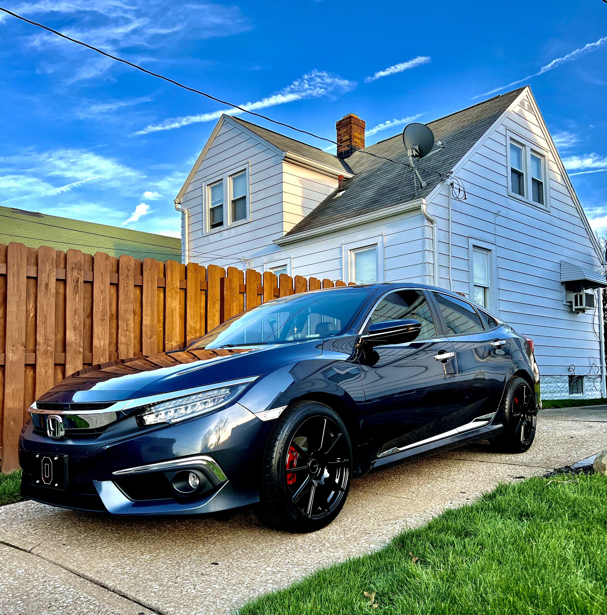 photo 1 Honda Civic custom wheels   18x8.5, ET +35, tire size 235/40 R18. x ET 