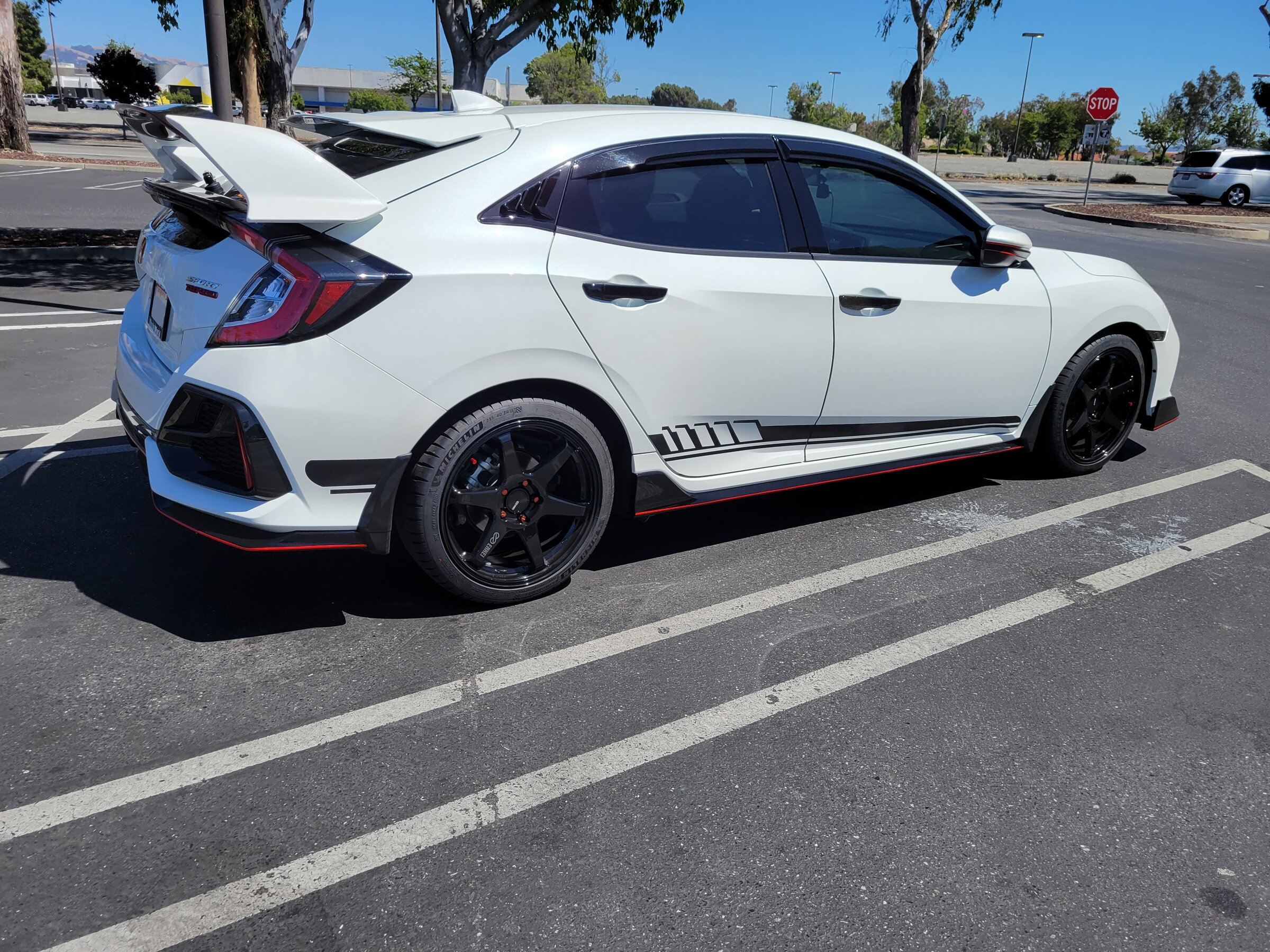 photo 2 Honda Civic custom wheels   18x8.0, ET +40, tire size 235/40 R18. x ET 