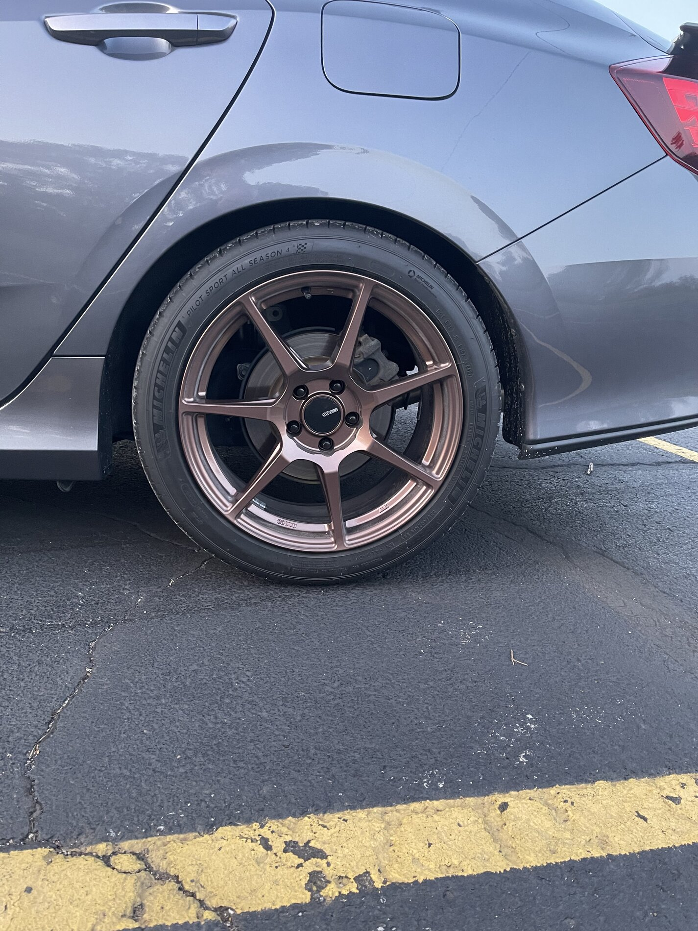 photo 4 Honda Civic custom wheels 18x8.5, ET +38, tire size 255/40 R18. x ET