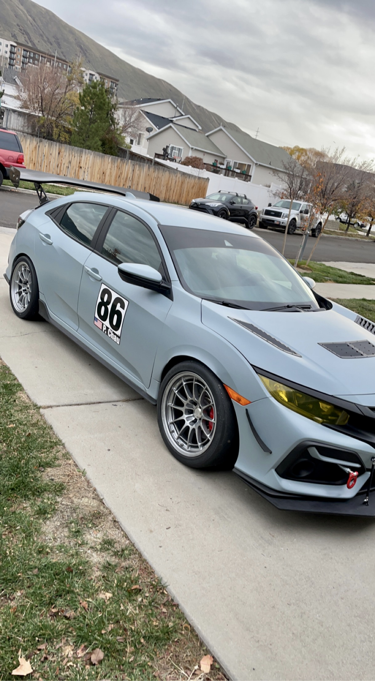 photo 1 Honda Civic custom wheels   18x10.5, ET +30, tire size 295/30 R18. 18x9.5 ET+40 255/35 R18