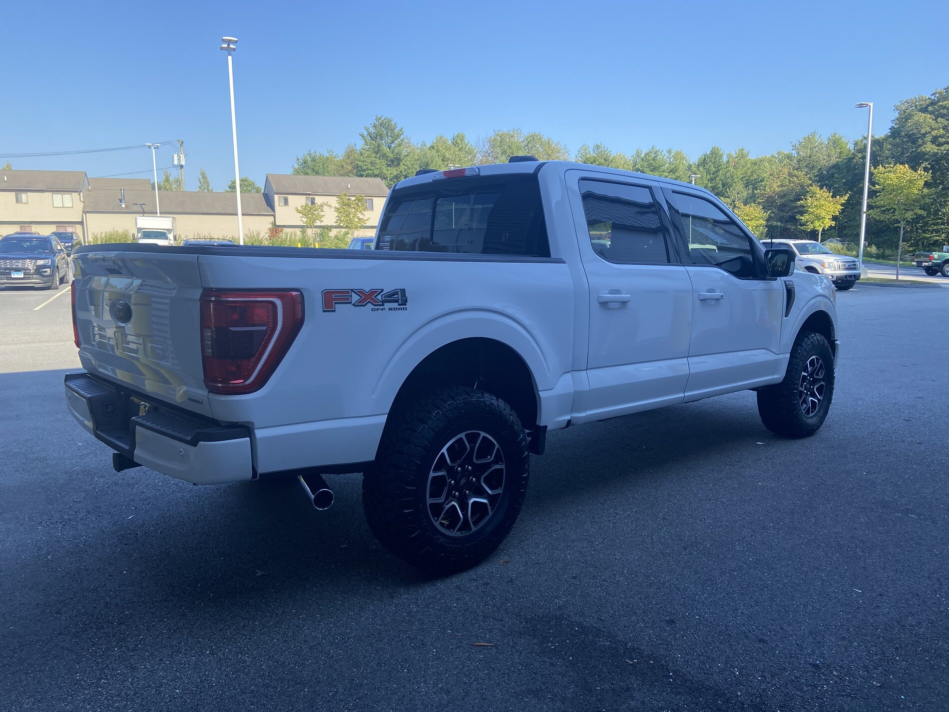 photo 5 Ford F-150 custom wheels  Factory Lariat Sport Wheels A/T Tires FX4 Expedition 2021 18x, ET , tire size 35X12.5 R18. x ET 