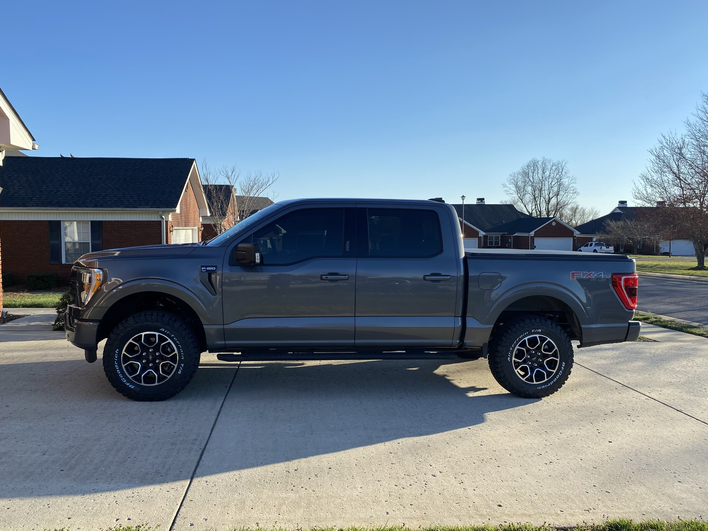 photo 1 Ford F-150 custom wheels  Factory Lariat Sport Wheels A/T Tires FX4 Expedition 2021 18x, ET , tire size 275/70 R18. x ET 