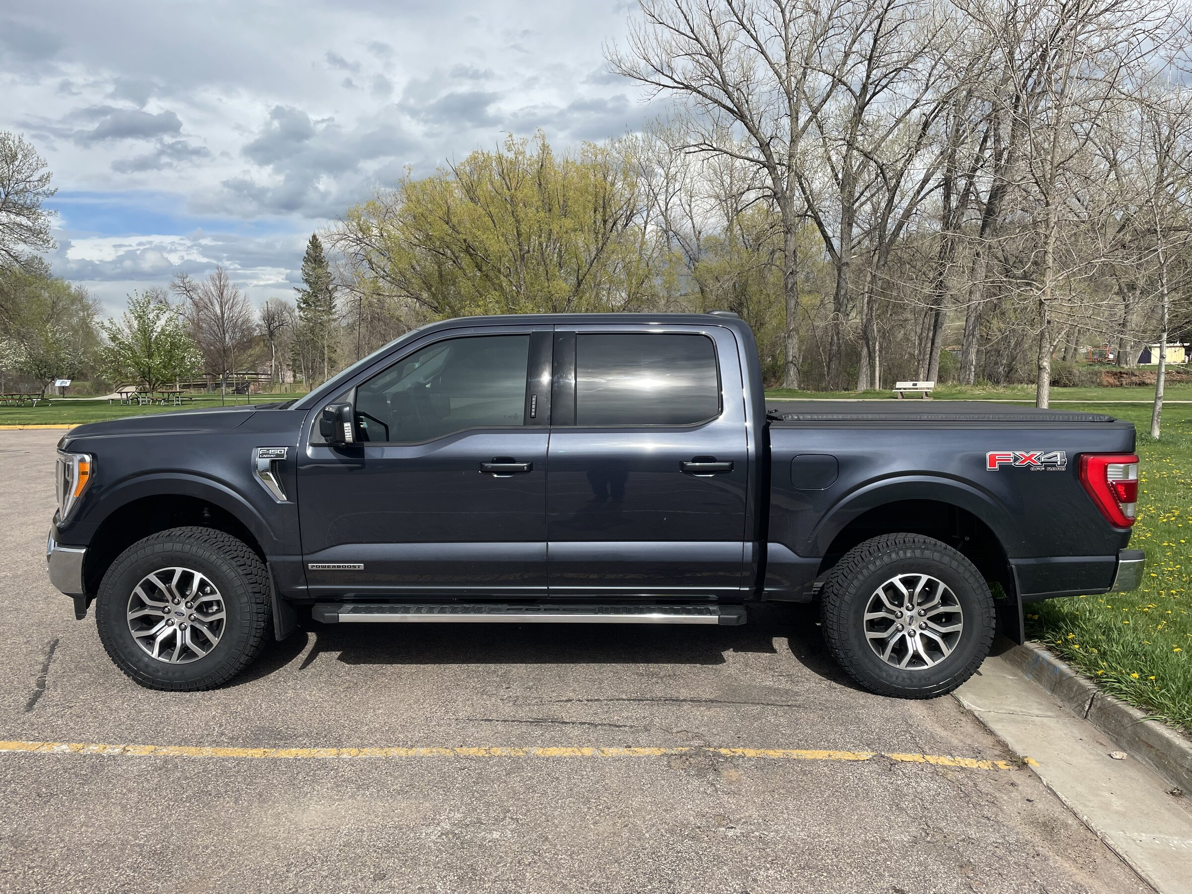 photo 2 Ford F-150 custom wheels  Factory Lariat Sport Wheels A/T Tires FX4 Expedition 2021 18x, ET , tire size 275/70 R18. x ET 