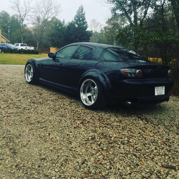 photo 1 Mazda RX-8 custom wheels   18x10.0, ET 0, tire size 225/40 R18. 18x12.0 ET-15 