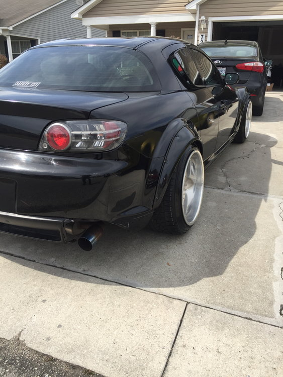 photo 3 Mazda RX-8 custom wheels   18x10.0, ET 0, tire size 225/40 R18. 18x12.0 ET-15 