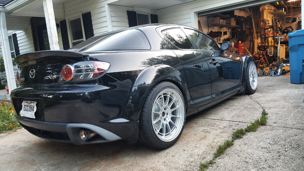 photo 1 Mazda RX-8 custom wheels   18x9.5, ET +27, tire size 245/40 R18. x ET 