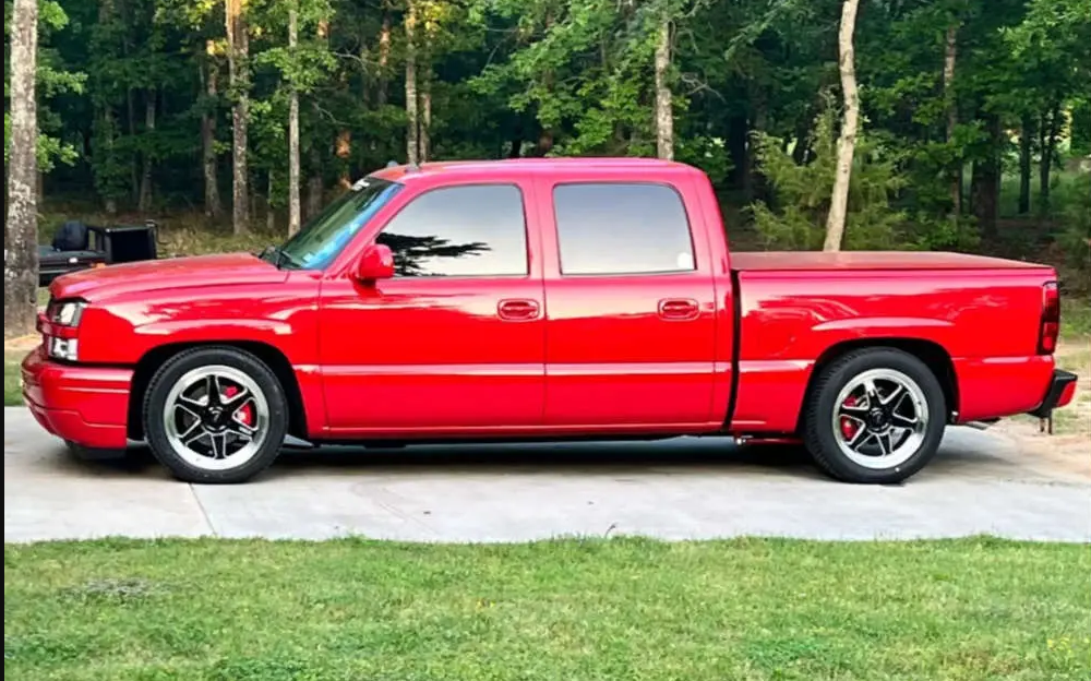 photo 2 Chevrolet Silverado 1500 custom wheels   20x7.0, ET +13, tire size 245/50 R20. 20x11.0 ET+38 305/45 R20