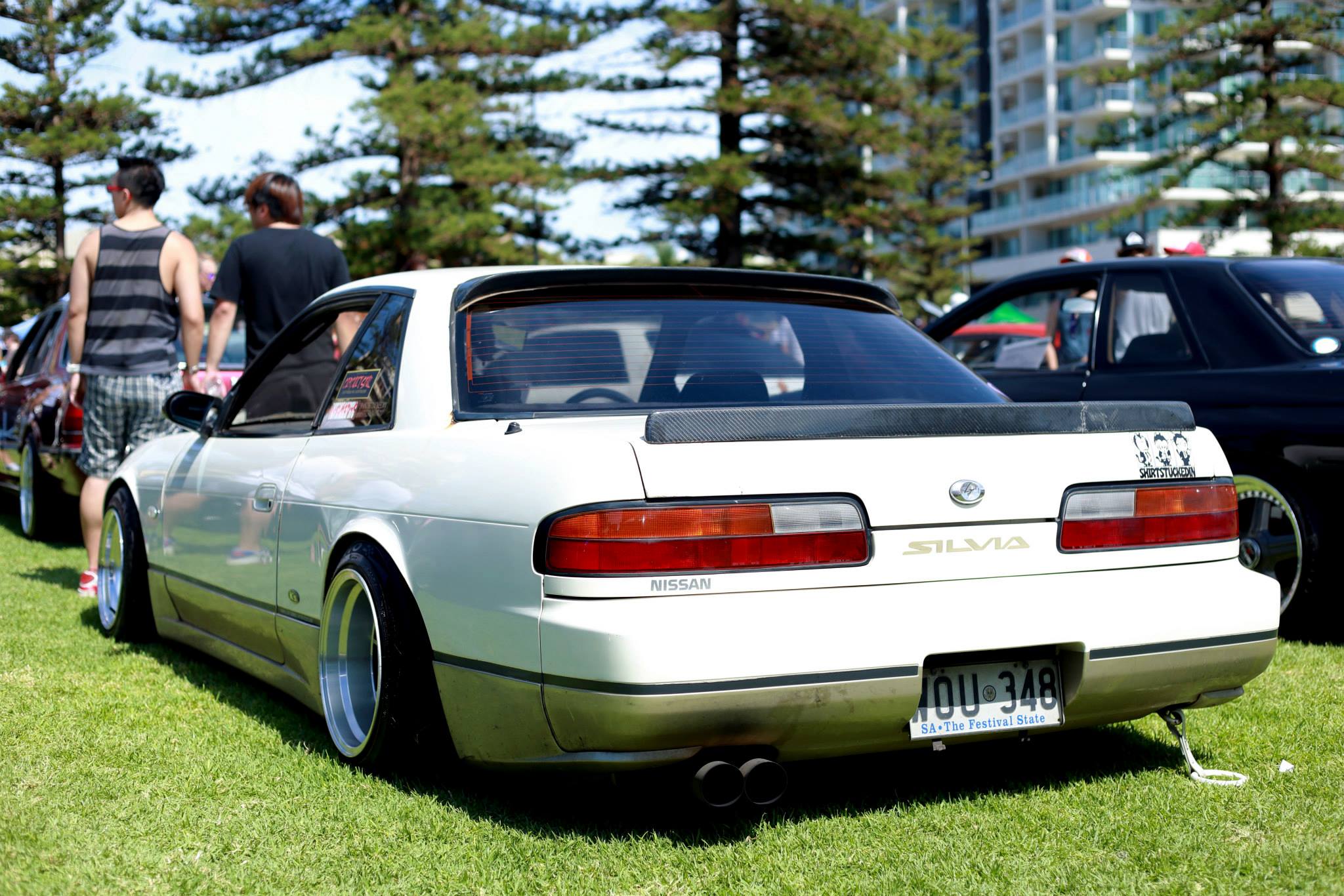 photo 2 Nissan S13 custom wheels Riverside R106 14x8.0, ET -23, tire size 185/55 R14. 14x9.0 ET-19