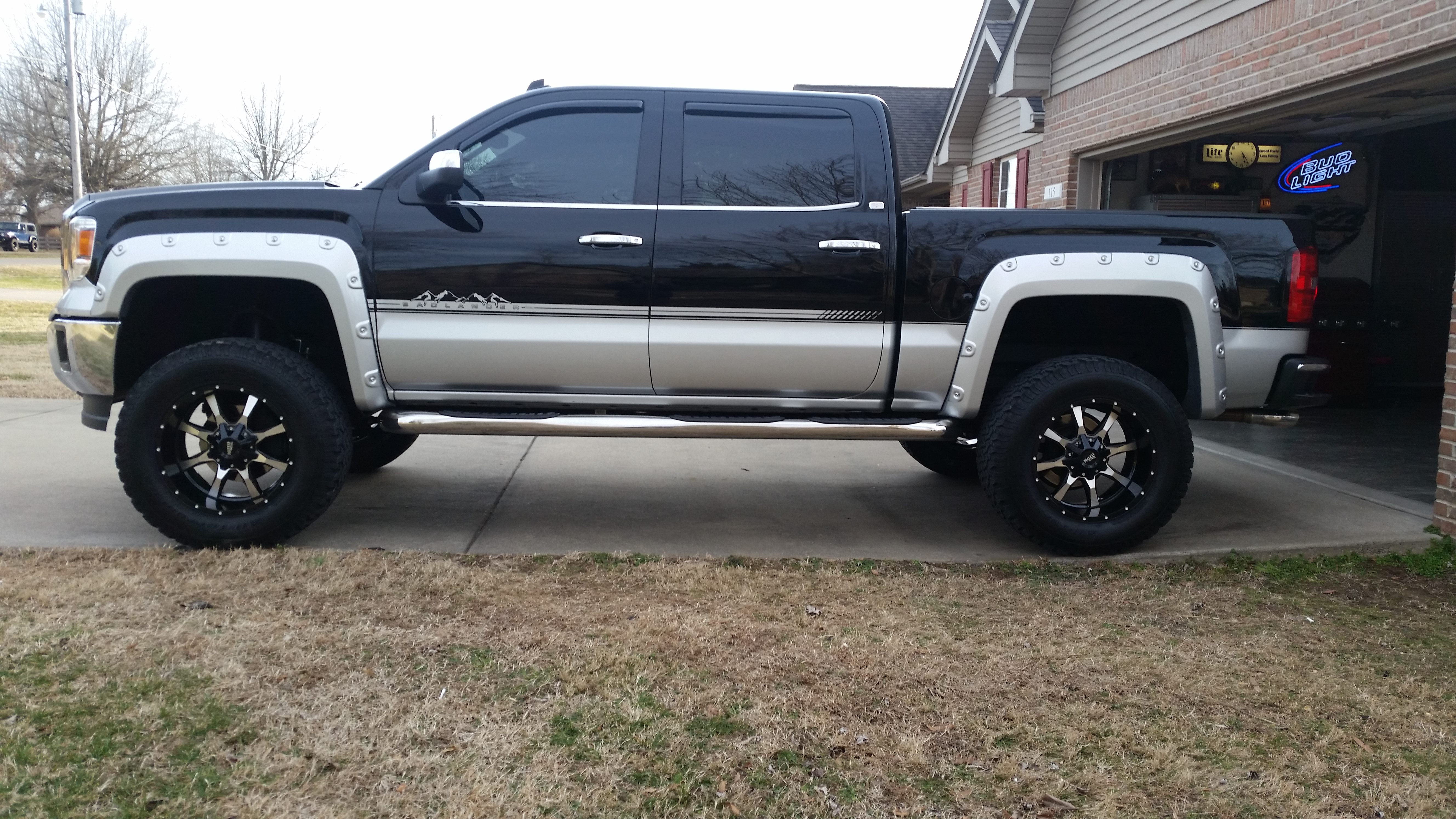 photo 3 GMC Sierra 1500 custom wheels   20x10.0, ET -24, tire size 325/60 R20. x ET 