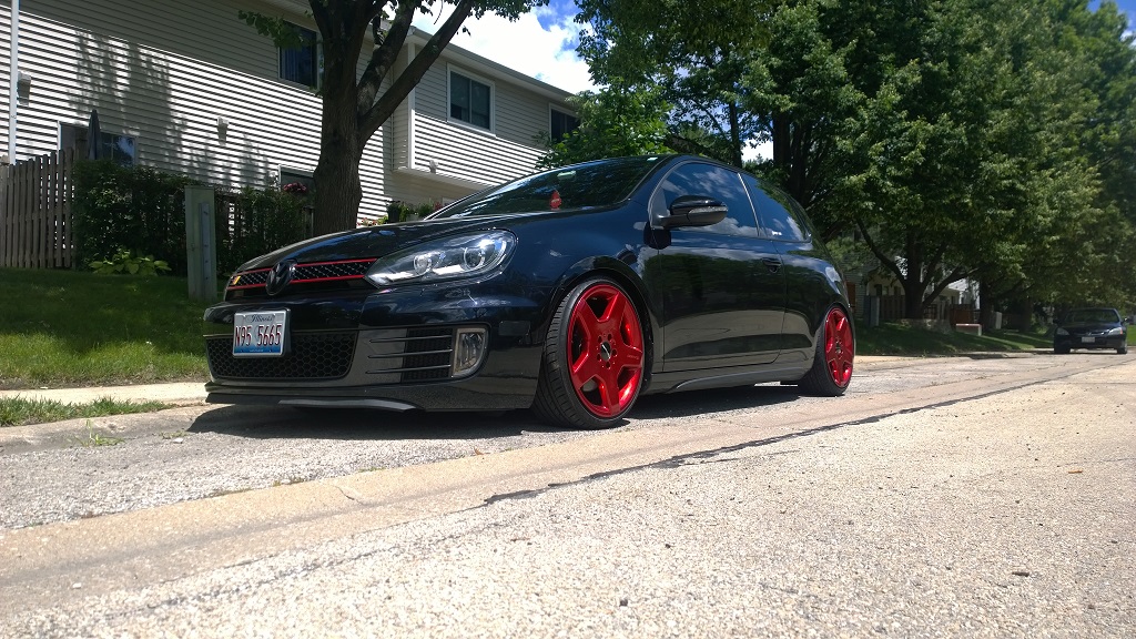 photo 6 Volkswagen Golf custom wheels AMG Monoblock 18x8.5, ET +44, tire size 215/35 R18. x ET 