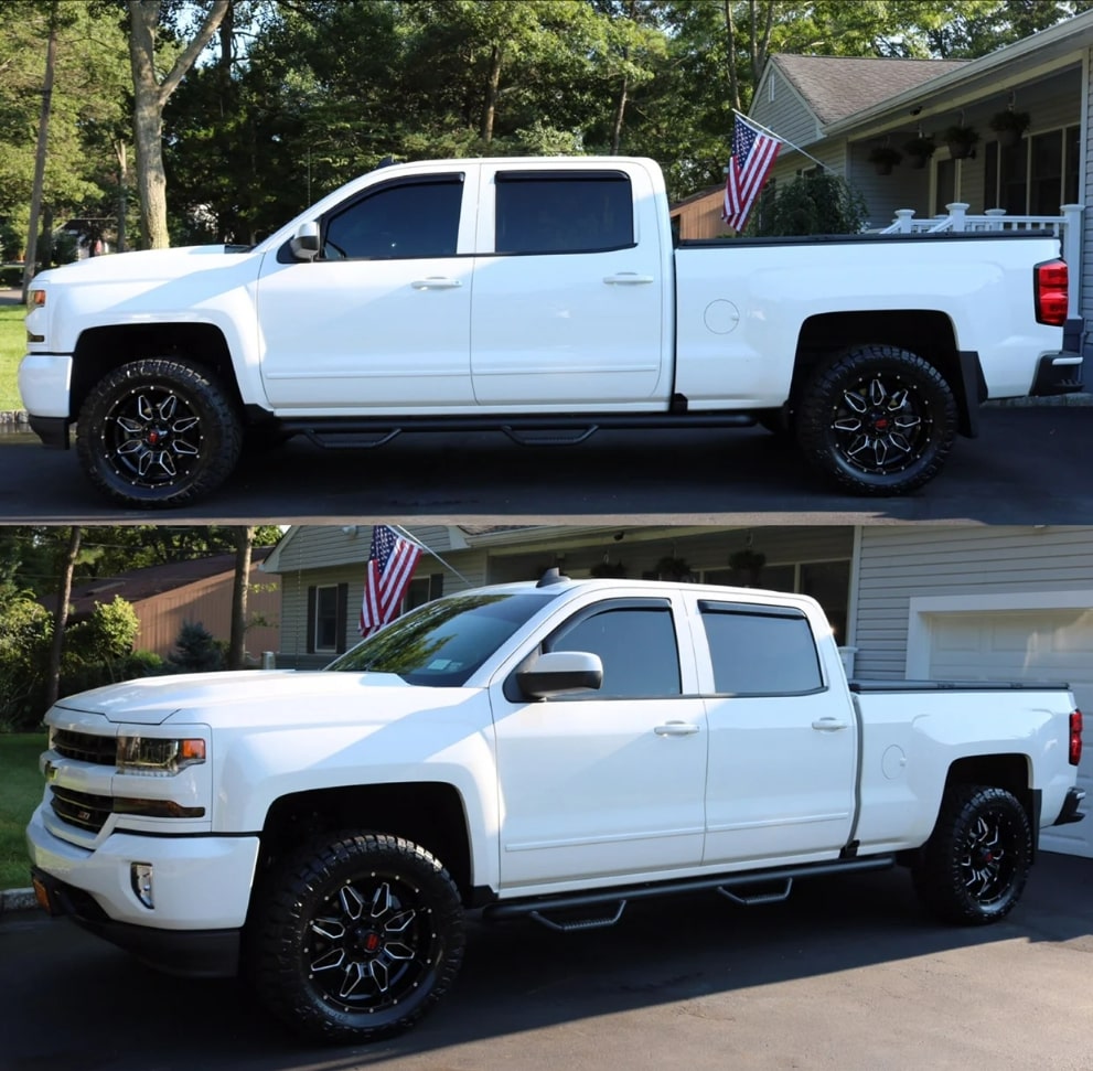 photo 1 Chevrolet Silverado 1500 custom wheels   20x9.0, ET -12, tire size 295/55 R20. x ET 