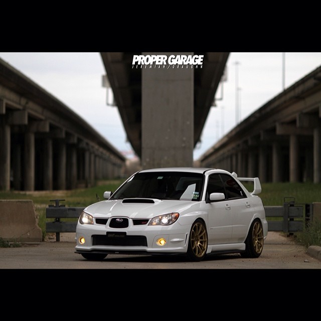 photo 1 Subaru Impreza WRX STi custom wheels Advan  RS 18x9.0, ET +29, tire size 235/40 R18. 18x9.0 ET+29 