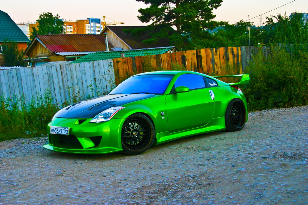 photo 6 Nissan 350Z custom wheels Work VS-XX 20x10.0, ET 0, tire size 235/35 R20. 20x12.0 ET-4 275/30 R20