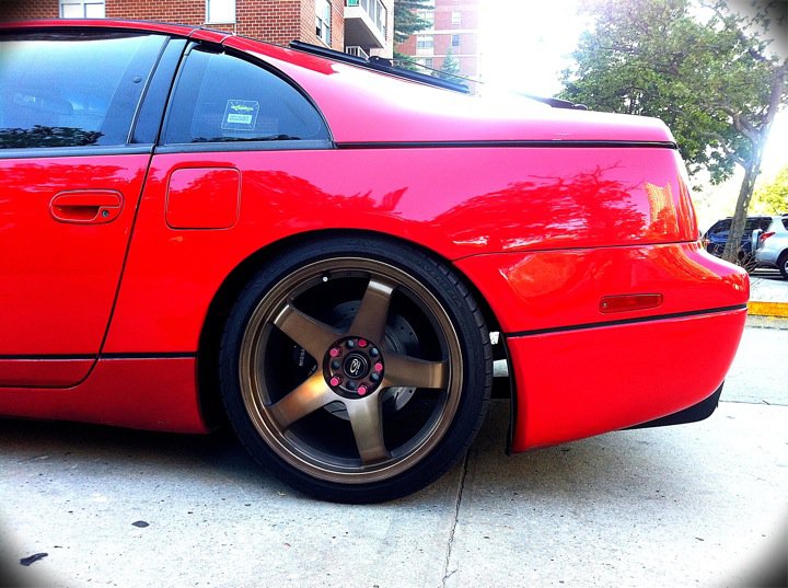 photo 5 Nissan 300ZX 2-seat custom wheels Rota P45R 18x9.5, ET +20, tire size 225/40 R18. x ET 