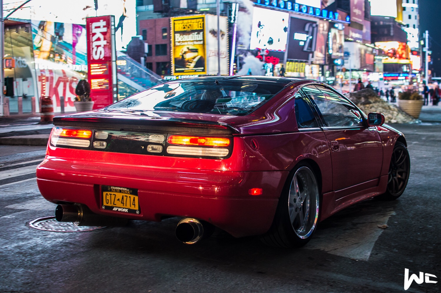 photo 2 Nissan 300ZX 2-seat custom wheels Work Emotion CR Kai 18x9.5, ET +30, tire size 225/35 R18. 18x10.0 ET+36 255/35 R18