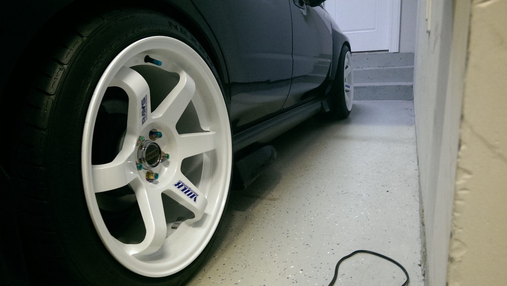 photo 2 Subaru Impreza WRX custom wheels Volk Rays TE37 18x10.0, ET +30, tire size 255/35 R18. x ET 