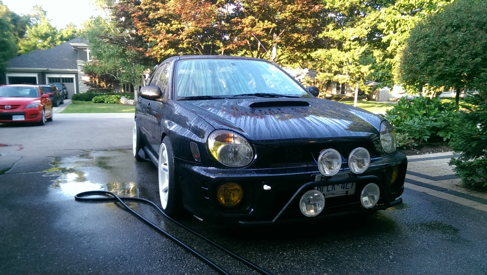 photo 3 Subaru Impreza WRX custom wheels Volk Rays TE37 18x10.0, ET +30, tire size 255/35 R18. x ET 