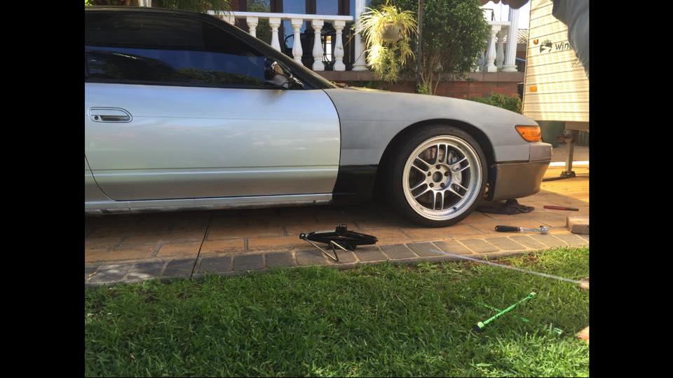 photo 1 Nissan S13 custom wheels enkei RPF1 17x9.0, ET +22, tire size 225/45 R17. x ET 