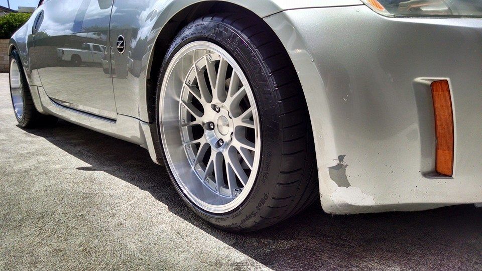 photo 2 Nissan 350Z custom wheels Square Wheels G6 18x9.5, ET +12, tire size 245/40 R18. x ET 275/40 R