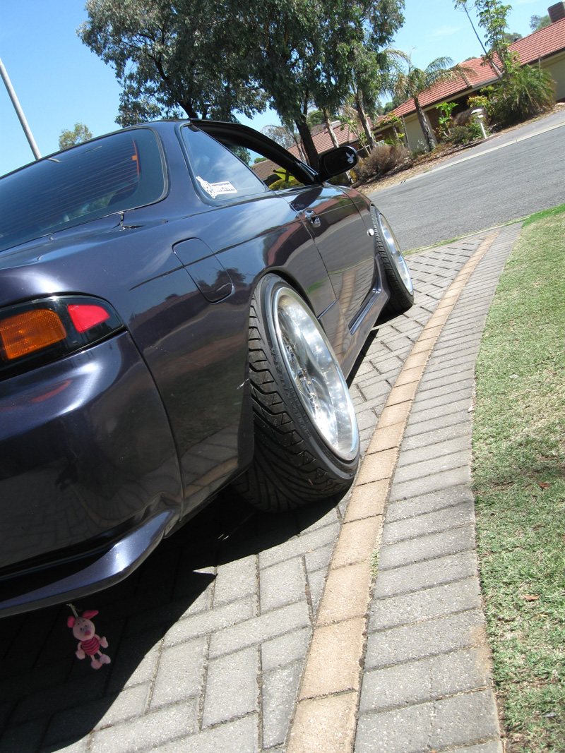 photo 14 Nissan S14 custom wheels Work Bersaglio 18x9.0, ET -5, tire size 225/40 R18. 18x10.0 ET0 235/40 R18