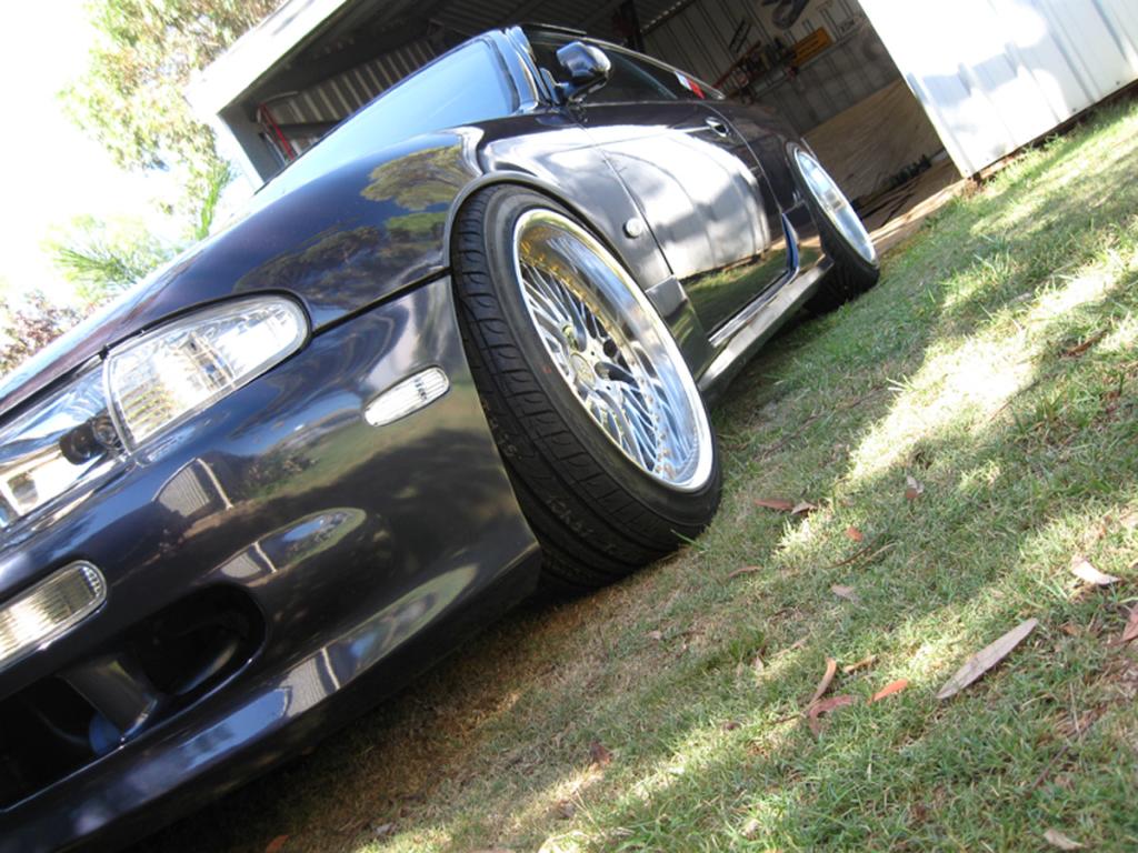 photo 18 Nissan S14 custom wheels Work Bersaglio 18x9.0, ET -5, tire size 225/40 R18. 18x10.0 ET0 235/40 R18