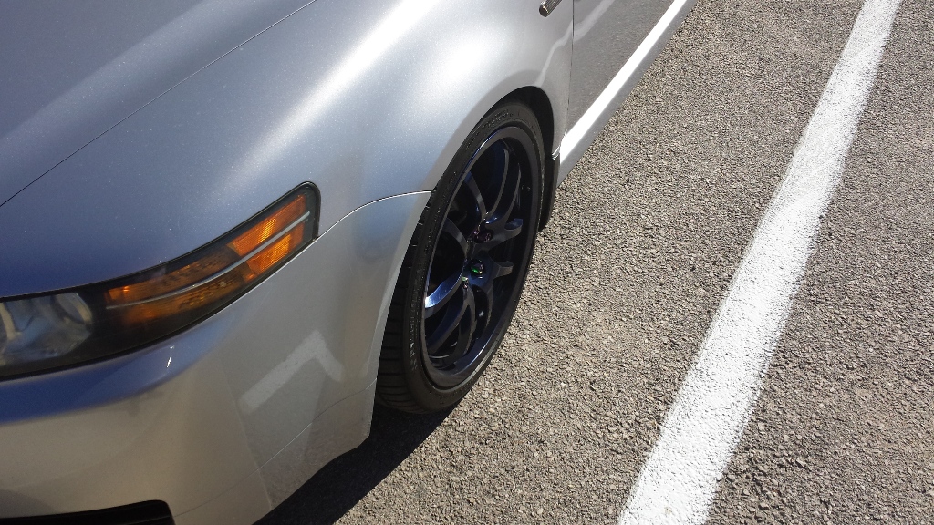 photo 4 Acura TL custom wheels Rays G35 Stocks 19x8.5, ET +33, tire size 245/35 R19. x ET