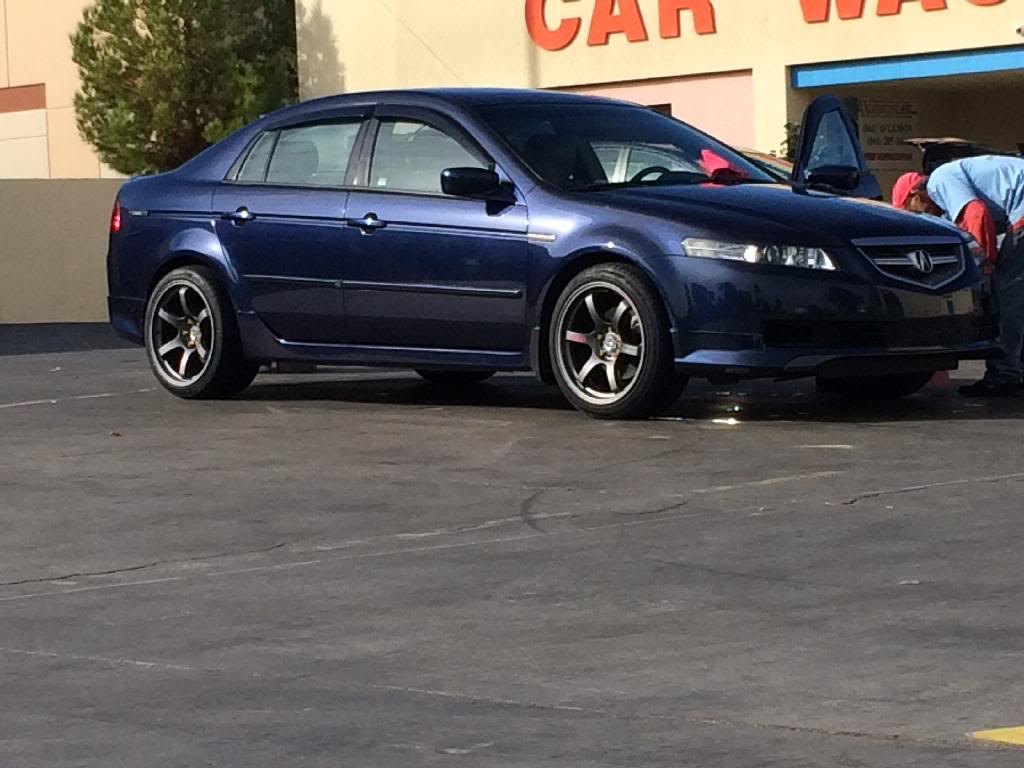 photo 1 Acura TL custom wheels Rays Gram Lights 57dr 18x9.5, ET +22, tire size 225/35 R18. 18x10.5 ET+22 265/35 R18