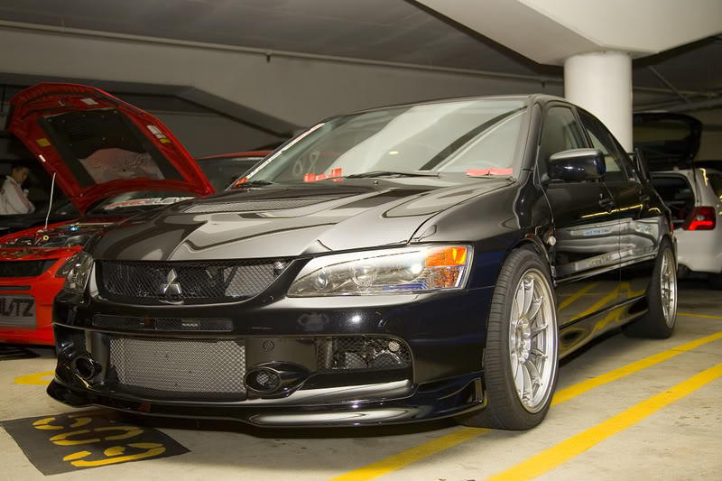 photo 1 Mitsubishi Lancer Evolution custom wheels Enkei Nt03-m 18x9.5, ET +27, tire size X R18. 18x9.5 ET+37