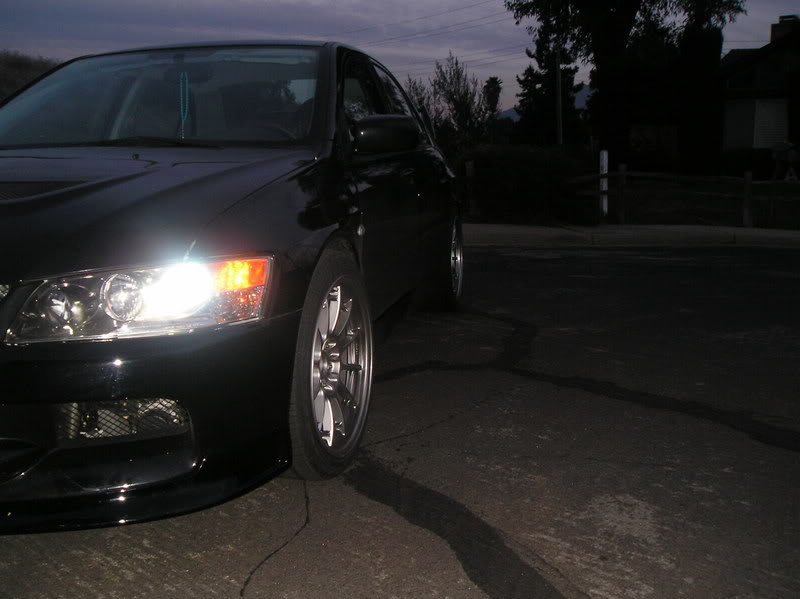 photo 2 Mitsubishi Lancer Evolution custom wheels Enkei Nt03-m 18x9.5, ET +27, tire size X R18. 18x9.5 ET+37