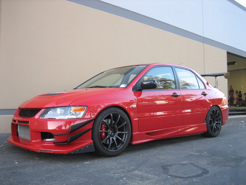 photo 1 Mitsubishi Lancer Evolution custom wheels Advan RS 18x9.0, ET +29, tire size X R18. x ET 