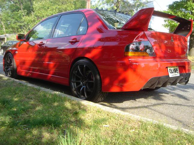 photo 1 Mitsubishi Lancer Evolution custom wheels ADVAN RS 18x9.0, ET +29, tire size X R18. x ET