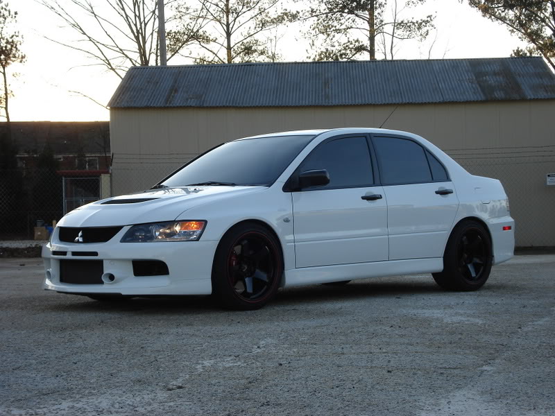 photo 1 Mitsubishi Lancer Evolution custom wheels Rota P45R 18x9.5, ET +30, tire size X R18. x ET 
