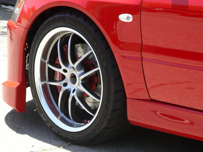 photo 2 Mitsubishi Lancer Evolution custom wheels Work 18x9.0, ET +30, tire size X R18. x ET