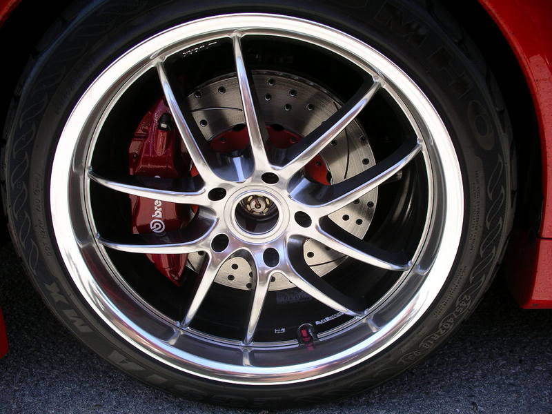 photo 1 Mitsubishi Lancer Evolution custom wheels Work 18x9.0, ET +30, tire size X R18. x ET